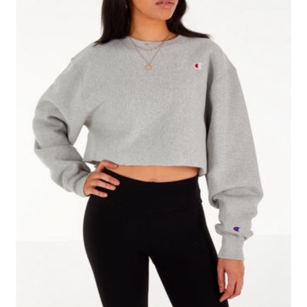 Champion Cropped Crew Sweatshirt, size small